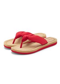 Badezehentrenner ELBSAND "Sandale,Badelatsche,Flip Flop,Mule, Pantolette,Badeschuhe,Sommerschuhe", M&auml;dchen, Gr. 44, rot, Obermaterial: 100% Textilmaterial. Decksohle: 100% Synthetik. Futter: 100% Textilmaterial. Laufsohle: 100% Synthetik, kontrastfarbene Details, Schuhe Badezehentrenner, Zehentrenner mit wasserabweisender und ultraleichter Sohle VEGAN