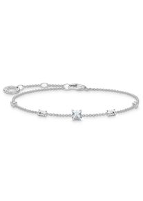 Armband Thomas Sabo "wei&szlig;e Steine, A2059-051-14-L19V" Gr. 19, bunt (silberfarben, wei&szlig;, wei&szlig;), Armb&auml;nder, Damen, 19, Silber 925 (recycelt), Armband, mit Zirkonia (synth.)