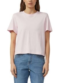T-Shirt s.Oliver, Damen, Gr. 34, rose, Jersey, Obermaterial: 100% Baumwolle, unifarben, gerade h&uuml;ftbedeckend, Rundhals, abgesteppte Kante, Shirts T-Shirt, Sommershirt unifarben