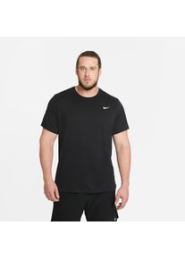 T-Shirt Nike "Nike Dri-FIT Men's Fitness T-Shirt", Damen, Gr. XL, schwarz, Obermaterial: 60% Baumwolle, 40% Polyester, Rundhals, Shirts T-Shirt, Kurzarm, Rundhalsausschnitt