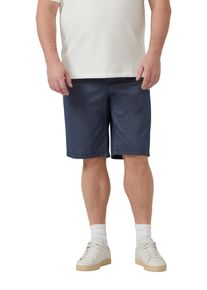 Chinoshorts, Herren, Gr. 38, N-Gr, dunkelblau, Web, Obermaterial: 98% Baumwolle, 2% Elasthan, s.Oliver MEN BIG SIZES, unifarben, normal kniefrei, Hosen Chinoshorts, Sommer-Bermuda Stretch, Gro&szlig;e Gr&ouml;&szlig;en
