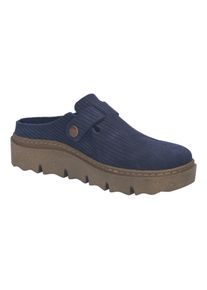 Hausschuh Josef Seibel "Carmaux 05, ocean", Damen, Gr. 40, blau (ocean), Obermaterial: 100% Rindsleder Leather cow., Schuhe Hausschuh