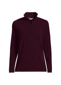 LANDS' END Anyweather Fleece-Pullover mit Rei&szlig;verschluss, Damen,  Rot, Polyester, by Lands' End