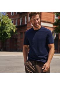 LANDS' END Premium Piqu&eacute;-Shirt, Herren,  Blau, Baumwolle/Polyester, by Lands' End