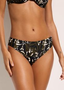 bonprix Bikinihose (2er Pack) uni und bedruckt, schwarz, Gr.38, Bikinihose 2er Pack uni und bedruckt