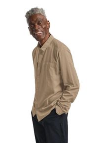 Langarmhemd Jack Wolfskin "SIERRA CANYON LS M", Damen, Gr. XXL (58), Normalgr&ouml;&szlig;en, hazelwood, Obermaterial: 100% POLYAMID. Futter: 100% POLYESTER, Hemden Langarmhemd