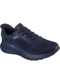 Skechers BOBS Sport Squad Chaos Solid Step Textil Herren Dunkelblau Sneakers