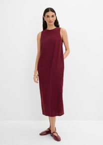 bonprix Midikleid mit Eingriffstaschen aus Viskose-Mix, rot, Gr.38, &Auml;rmelloses Kleid aus Viskose-Mix mit rundem Ausschnitt und Seitennahttaschen, aus Viskose