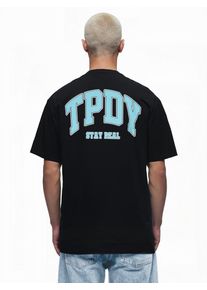 Oversize-Shirt Trueprodigy "Arin Logo Print Oversized Rundhals", Damen, Gr. L, schwarz, Obermaterial: 100% Baumwolle CO., Rundhals, Shirts Oversize-Shirt