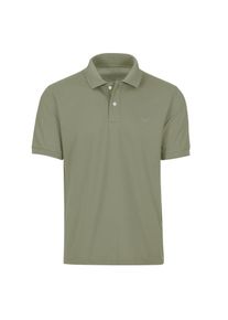 Poloshirt TRIGEMA "TRIGEMA Poloshirt DELUXE Piqu&eacute;", Herren, Gr. L, salbei, Piqu&eacute;, 100% Baumwolle, Basic, lang, ohne Ausschnitt, Shirts Poloshirt