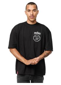 Oversize-Shirt Trueprodigy "Jona Logo Print Oversized Rundhals", Damen, Gr. M, schwarz, Obermaterial: 100% Baumwolle CO., Rundhals, Shirts Oversize-Shirt