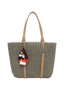 Shopper SURI FREY "Shopper SFY Nandy", Damen, Gr. B/H/T: 39cm x 28cm x 16cm 0, khaki 910, Papierstroh, Taschen Shopper