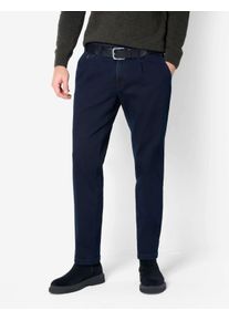 Eurex By Brax Herren Bundfaltenhose Style FRED, denim dunkelblau, Gr. 94