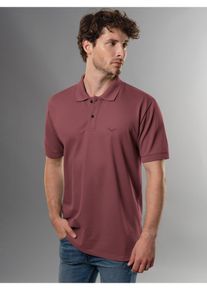 Poloshirt TRIGEMA "TRIGEMA Poloshirt DELUXE Piqu&eacute;", Herren, Gr. XL, mahagoni, Piqu&eacute;, 100% Baumwolle, Basic, lang, ohne Ausschnitt, Shirts Poloshirt