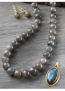 Ketten-Set Lady, grau, Halsketten, Damen, 45, Metall, L: 45, Ketten-Set