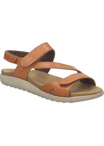 Sandale Josef Seibel "Juliet 01, orange", Damen, Gr. 41, orange, Obermaterial: 100% Rindsleder Leather cow., Schuhe Sandale