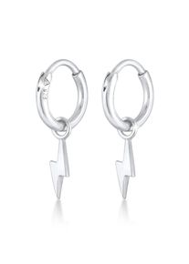 Paar Ohrh&auml;nger Elli "Ohrringe Creolen Blitz Einh&auml;nger 925er Silber" Gr. 20, silber, Ohrringe, Damen, ohne Stein, Silber 925 (Sterlingsilber), Paar Ohrh&auml;nger