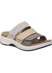 Sandale Josef Seibel "Estelle 11, granit-multi", Damen, Gr. 36, grau (granit, multi), Obermaterial: 100% Rindsleder Leather cow., Schuhe Sandale