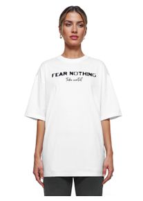 Oversize-Shirt Trueprodigy "Noa F Logo Print Oversized Rundhals", Damen, Gr. XL, wei&szlig;, Obermaterial: 100% Baumwolle CO., Rundhals, Shirts Oversize-Shirt