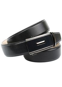 Lederg&uuml;rtel Anthoni Crown, Damen, Gr. 95, schwarz, Leder, gemustert, G&uuml;rtel Lederg&uuml;rtel, mit Flechtpr&auml;gung