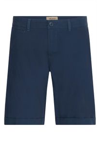 Chinoshorts Blend "Chinoshorts BHTigo", Damen, Gr. L, N-Gr, blau (marineblaus), Obermaterial: 98% Baumwolle CO. 2% Elasthan EL., Hosen Chinoshorts