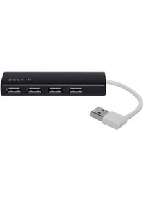 Belkin USB-Adapter "USB 2.0 HUB, 1:4, SLIM, Passiv", schwarz, Adapter, USB-Adapter