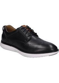 Schn&uuml;rschuh Josef Seibel "Finley 02, schwarz", Herren, Gr. 47, schwarz, Obermaterial: 80% Rindsleder Leather cow. 20% Textilmaterial TEXMAT., Schuhe Schn&uuml;rschuh