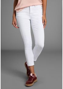 7/8-Jeans Arizona "Shaping", Damen, Gr. 44, N-Gr, wei&szlig;, Jeans, Obermaterial: 98% Baumwolle, 2% Elasthan, Basic, slim fit 7/8-L&auml;nge, Jeans 7/8-Jeans, eng anliegend, R&ouml;hrenjeans, High-Waist, 7/8-L&auml;nge