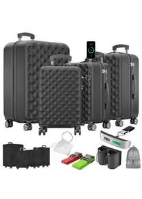 Kofferset 4-teilig Schwarz
