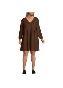 LANDS' END Ausgestelltes Feincordkleid, Damen,  Braun, Baumwolle, by Lands' End