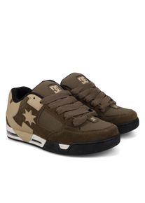 Sneaker DC Shoes "DC COMMAND", Herren, Gr. 43, olive, schwarz, tan, Leder, Synthetik, Schuhe Sneaker