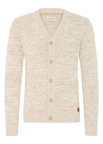 Strickjacke Blend "Strickjacke BHDamon", Herren, Gr. L, beige (bone wei&szlig;), Obermaterial: 70% Baumwolle CO. 30% Polyester PES., Strickjacken Strickjacke