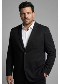 Jerseysakko MAN'S WORLD PLUS "Grosse Gr&ouml;ssen", Herren, Gr. 66, dunkel blau, Jersey, Obermaterial: 79% Polyester, 21% Viskose. Futter: 100% Polyester. &Auml;rmelfutter: 98% Baumwolle, 2% Elasthan, unifarben, bequem, mit Kn&ouml;pfen, Sakkos Jerseysakko