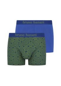 Boxer Bruno Banani "Sonication", Herren, Gr. XL, azure, lime, azure, Stoff, Obermaterial: 93% Baumwolle, 7% Elasthan, k&ouml;rpernah, Unterhosen Boxer, Baumwollmischung, elastisch