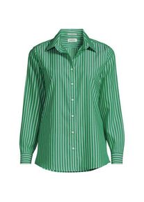 LANDS' END B&uuml;gelfreie Baumwoll-Bluse, Damen,  Gr&uuml;n, Baumwolle, by Lands' End