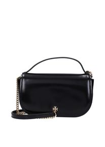 Tory Burch Schwarze Leder-Handtasche
