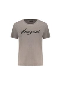 Desigual Grigio Baumwolle Damen T-Shirt
