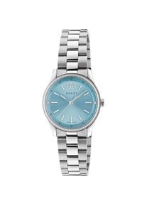 Gucci YA1265068 G-Timeless Damen 29 mm Blau Zifferblatt Edelstahl Uhr