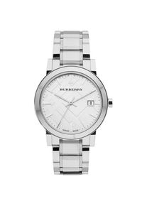 Burberry BU9000 Silbernes Zifferblatt Edelstahl Unisex Uhr