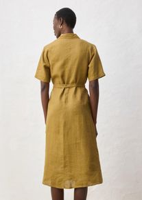 bonprix Blusenkleid aus reinem Leinen, gr&uuml;n, Gr.50, ein perfektes Blusenkleid f&uuml;r den Fr&uuml;hling, aus hochwertigerem Leinen und Bindeg&uuml;rtel, aus Leinen