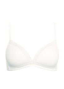 Triangel-BH LISCA "Triangel BH ohne B&uuml;gel Ines", Damen, Gr. 85, Cup B, beige (cream), Spitze, Obermaterial: 95% Baumwolle CO. 5% Elasthan EL., BHs Triangel-BH