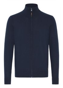 !Solid Strickjacke SOLID "Strickjacke SDAkalas", Herren, Gr. L, blau (insignia blau), Obermaterial: 70% Baumwolle CO recyc.. 30% Polyester Pol. recyc.., Strickjacken Strickjacke