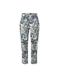 Chinohose MAC "CHINO turn up", Damen, Gr. 40, N-Gr, jungle print, Web, Obermaterial: 96% Baumwolle, 4% Elasthan, slim fit kn&ouml;chelfrei, Hosen Chinohose, mit dezentem Glanz, elegant und sportiv zugleich
