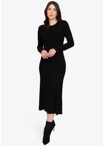 Strickkleid Sportalm KITZB&Uuml;HEL, Damen, Gr. 42, N-Gr, schwarz, Jersey, Obermaterial: 72% Viskose, 28% Polyester, clean, unifarben, regular fit Midi, Rundhals, eingesetzt gerader Abschluss, Kleider Strickkleid, in Midil&auml;nge