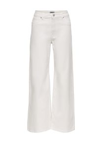 Bootcut-Jeans Only "ONLMADISON-SILLE HW WIDE POCKET PANT PNT", Damen, Gr. M, L&auml;nge 32, hellwei&szlig;, Denim/Jeans, Obermaterial: 98% Baumwolle, 2% Elasthan, unifarben, bootcut fit lang, Jeans Bootcut-Jeans, Baumwollmischung, bootcut fit