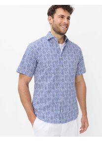 Brax Herren Hemd Style HARDY atlantic, Blau, Gr. L