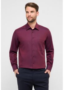 Langarmhemd Eterna "COMFORT FIT", Damen, Gr. 43, Normalgr&ouml;&szlig;en, weinrot, Twill, 100% Baumwolle, normal, Manschette, Hemden Langarmhemd, NON IRON (b&uuml;gelfrei)