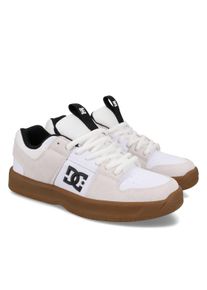 Schn&uuml;rschuh DC Shoes "Lynx Zero", Herren, Gr. 9,5(42,5), wei&szlig; (wei&szlig;, gum), Obermaterial:50.51% Leder, 39.8% Synthetikmaterial, 9.69% Microfaser;, Schuhe Schn&uuml;rschuh
