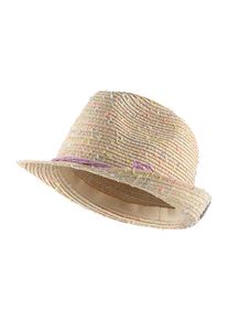 Schirmm&uuml;tze Sterntaler "Strohhut bunt", Kinder, Gr. 53, beige (sand), Obermaterial: 100% Papier PAP., M&uuml;tzen Schirmm&uuml;tze