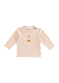 Langarmshirt Sterntaler "Shirt Edda", Kinder, Gr. 62, beige, Obermaterial: 95% Baumwolle CO. 5% Elasthan EL., Shirts Langarmshirt